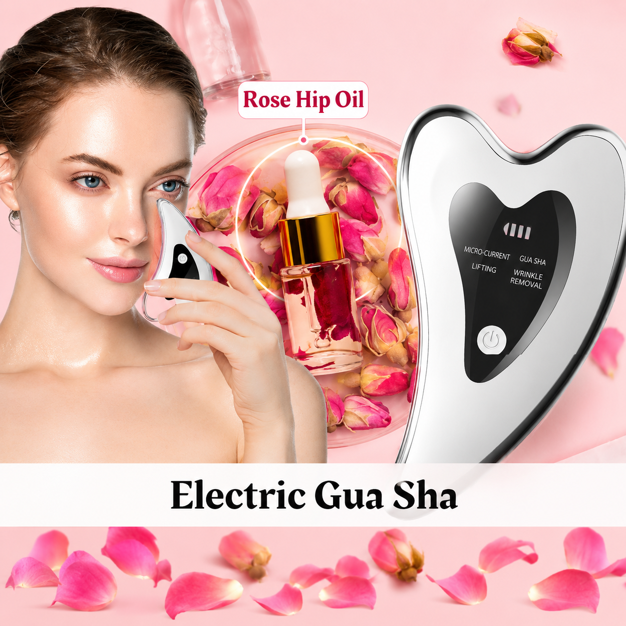 Electric Gua Sha Facial Tool – Sculpt, Lift & Glow