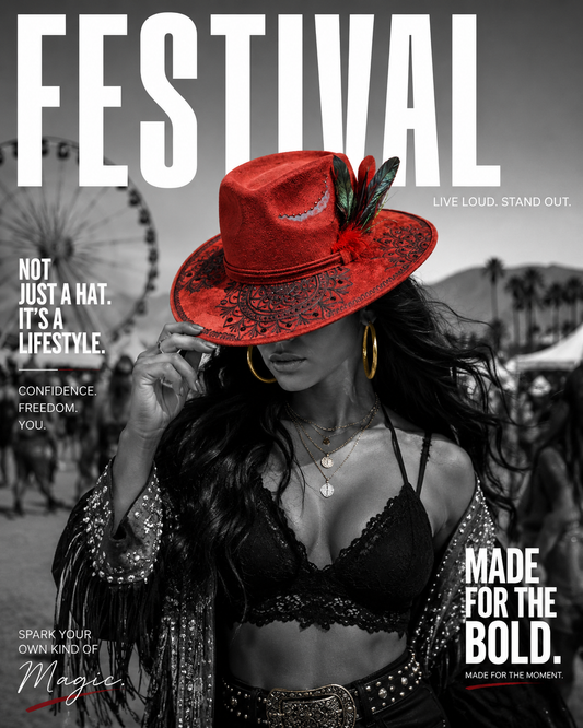 Scarlet Feather Festival Hat