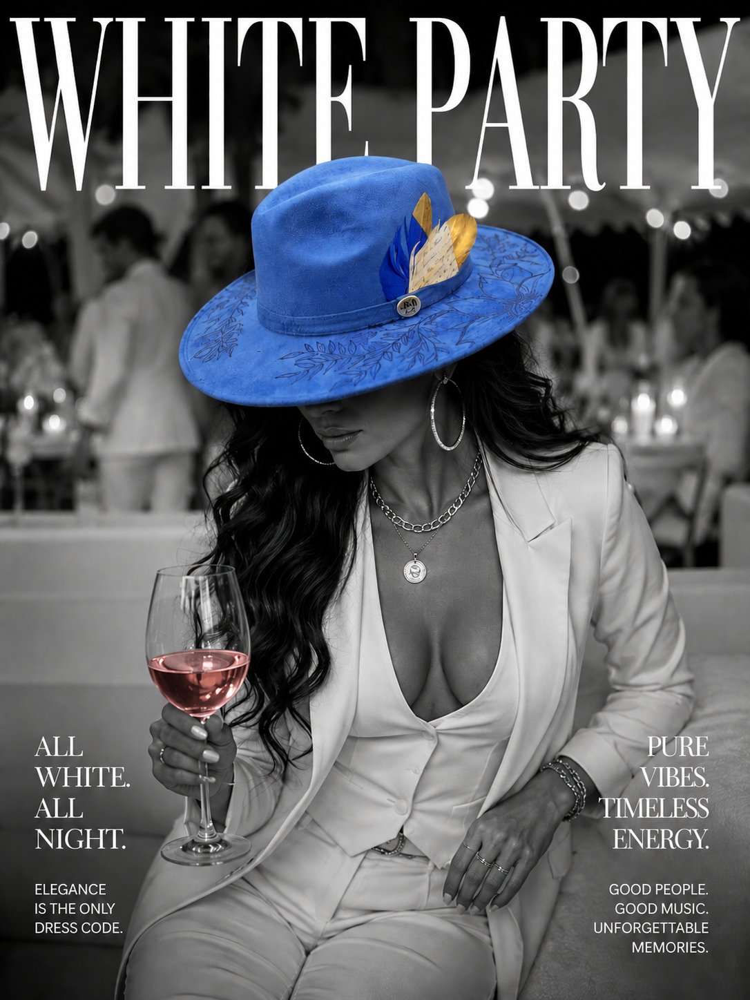 Blue Velvet Fedora Hat
