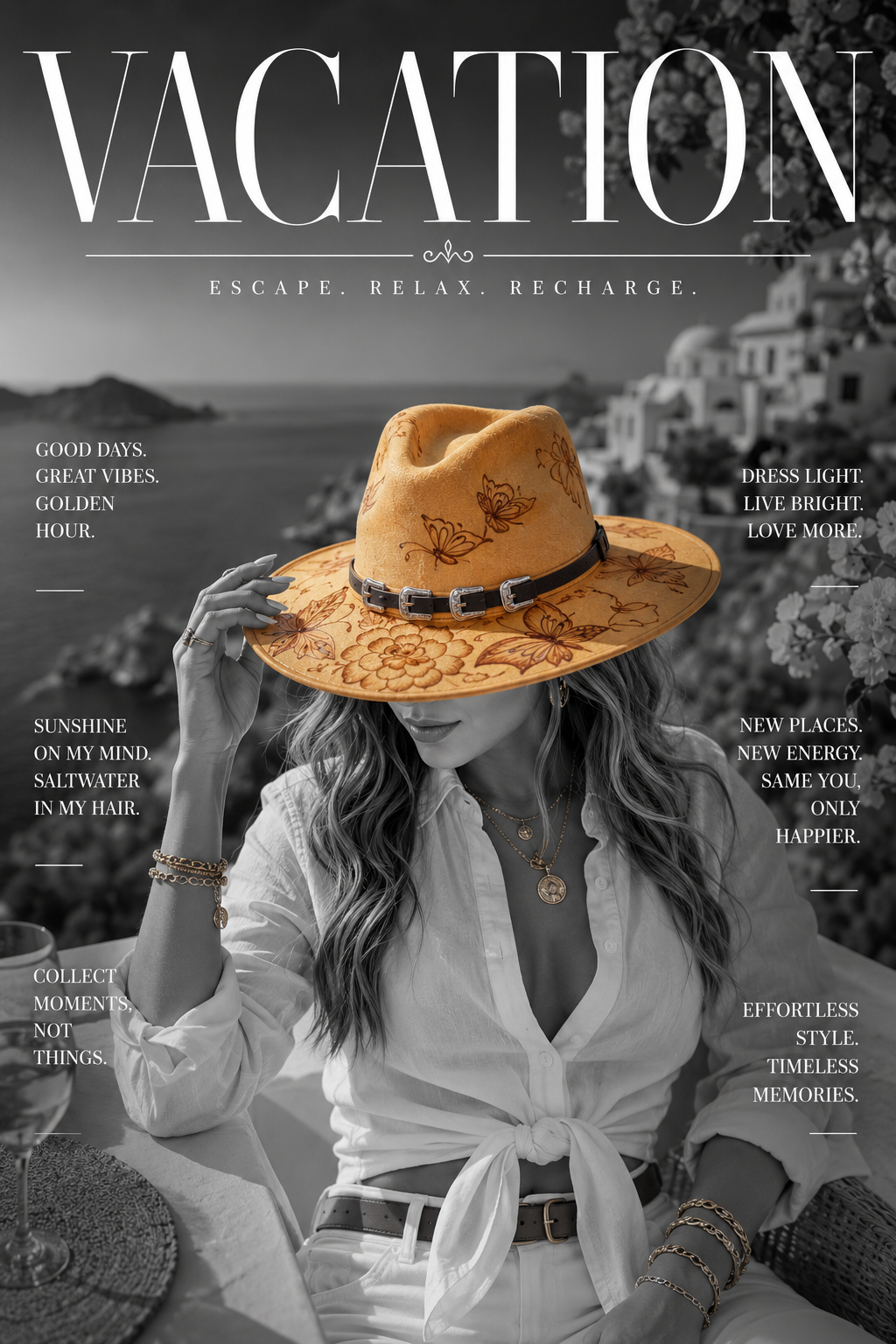 Golden Butterfly Fedora