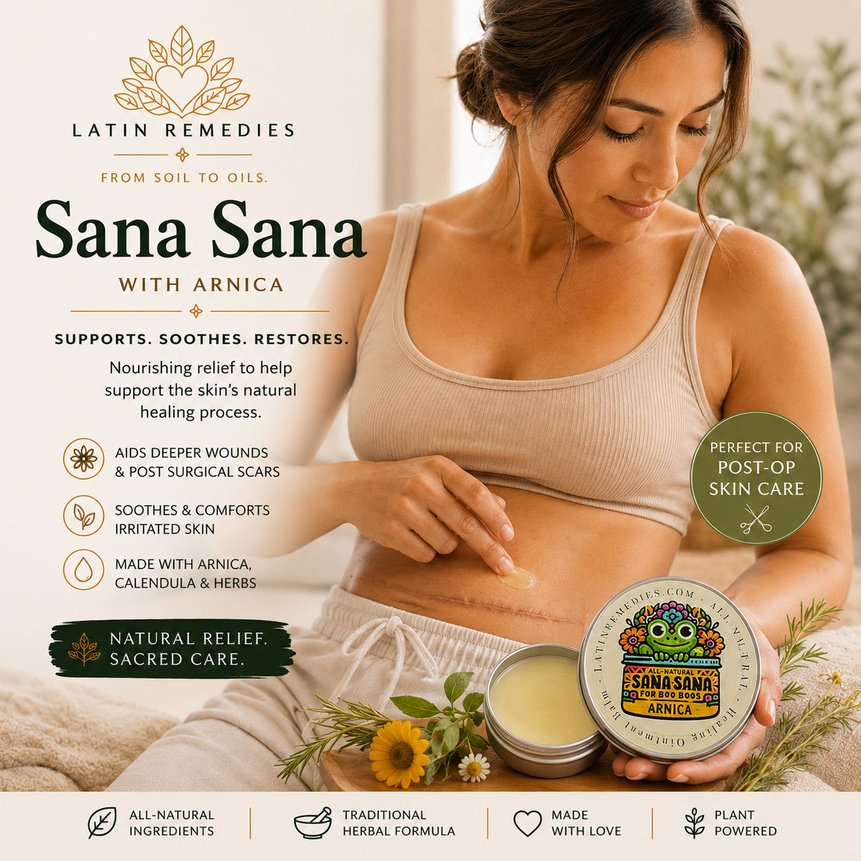 SANA SANA CON ARNICA - Bálsamo para aliviar el dolor y la inflamación