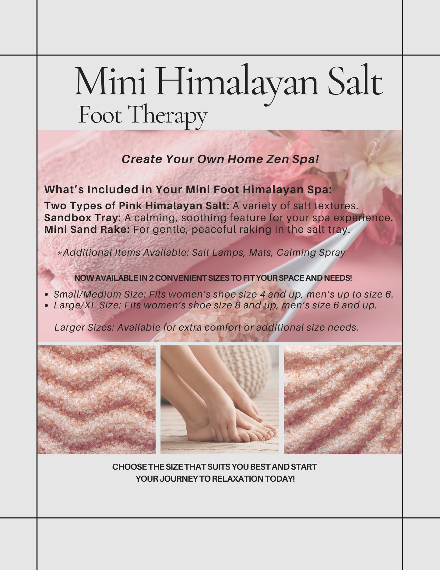 Mini Himalayan Salt- Foot Therapy