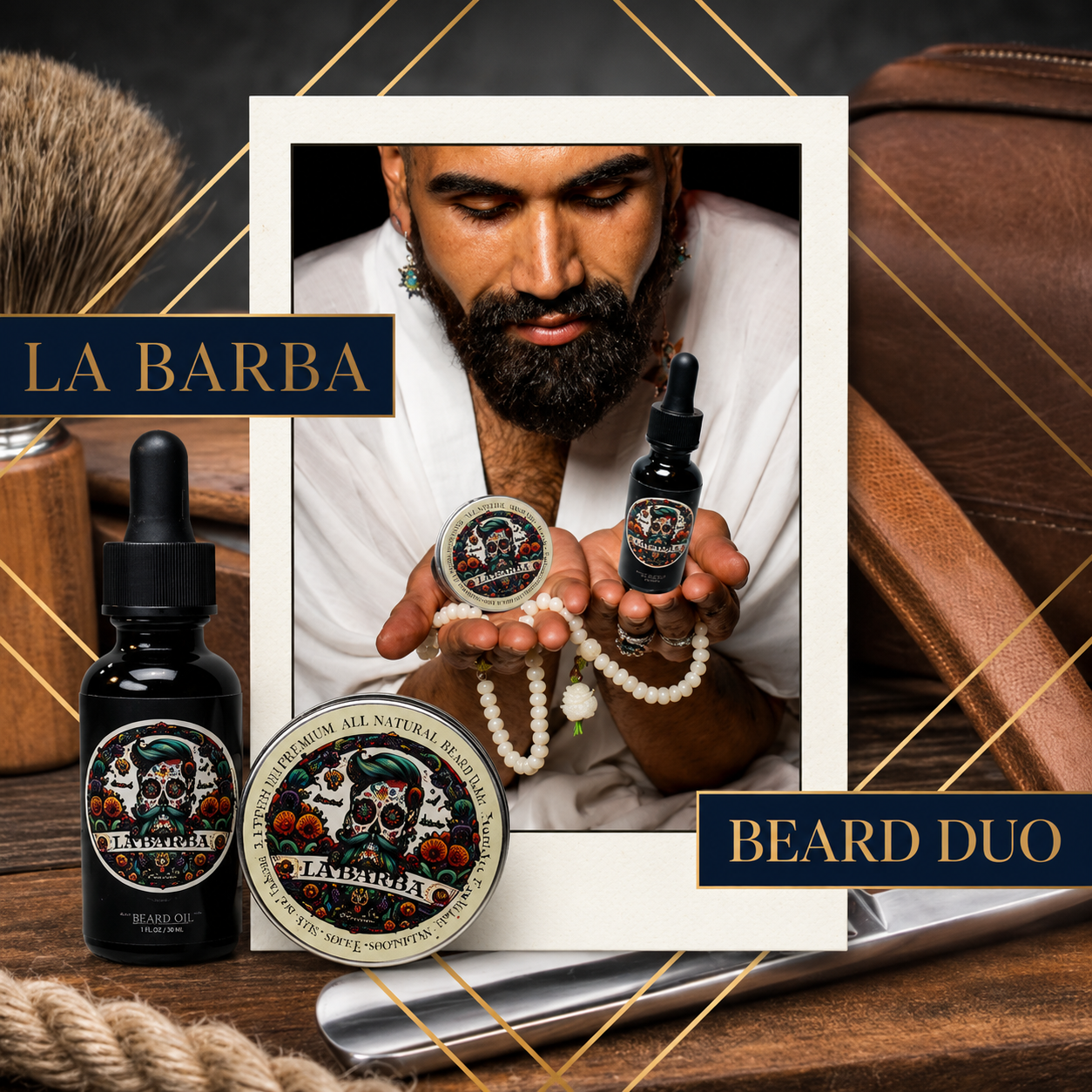 La Barba Beard Duo – Oil & Balm Set