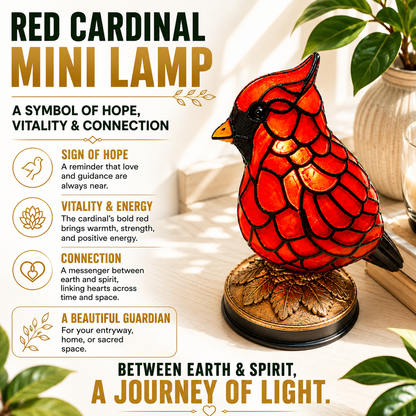 Red Cardinal Mini Lamp
