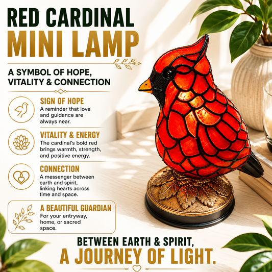 Red Cardinal Mini Lamp