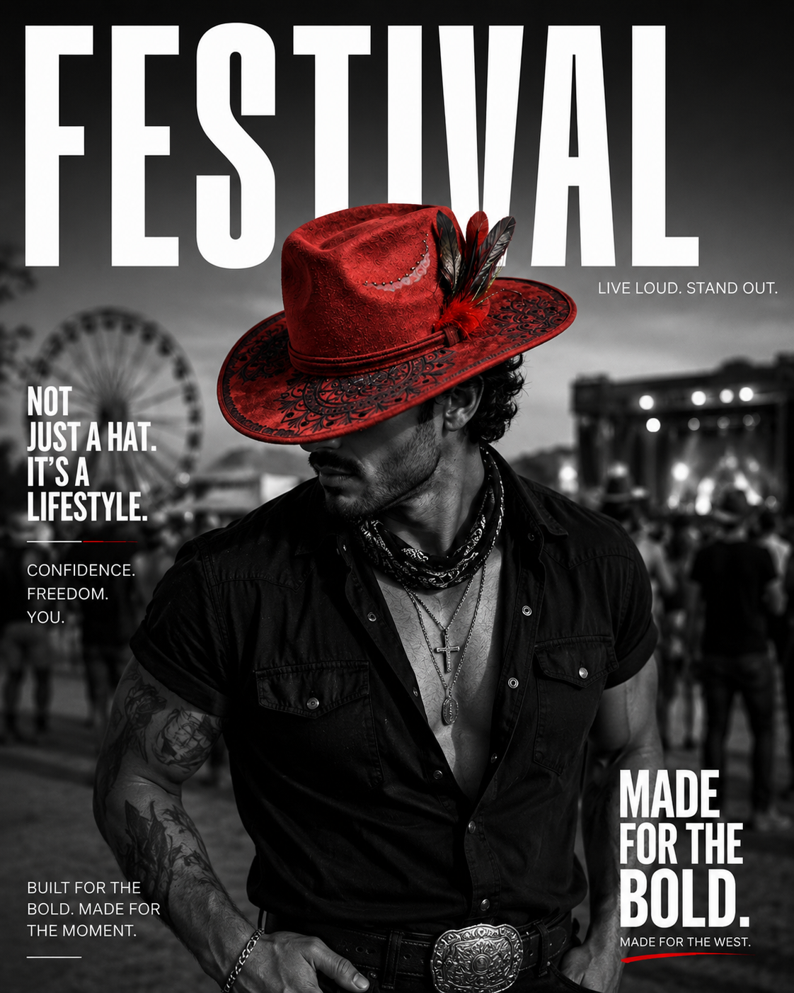Scarlet Feather Festival Hat