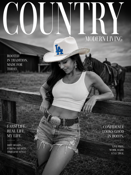 LA RHINESTONE COWBOY HAT