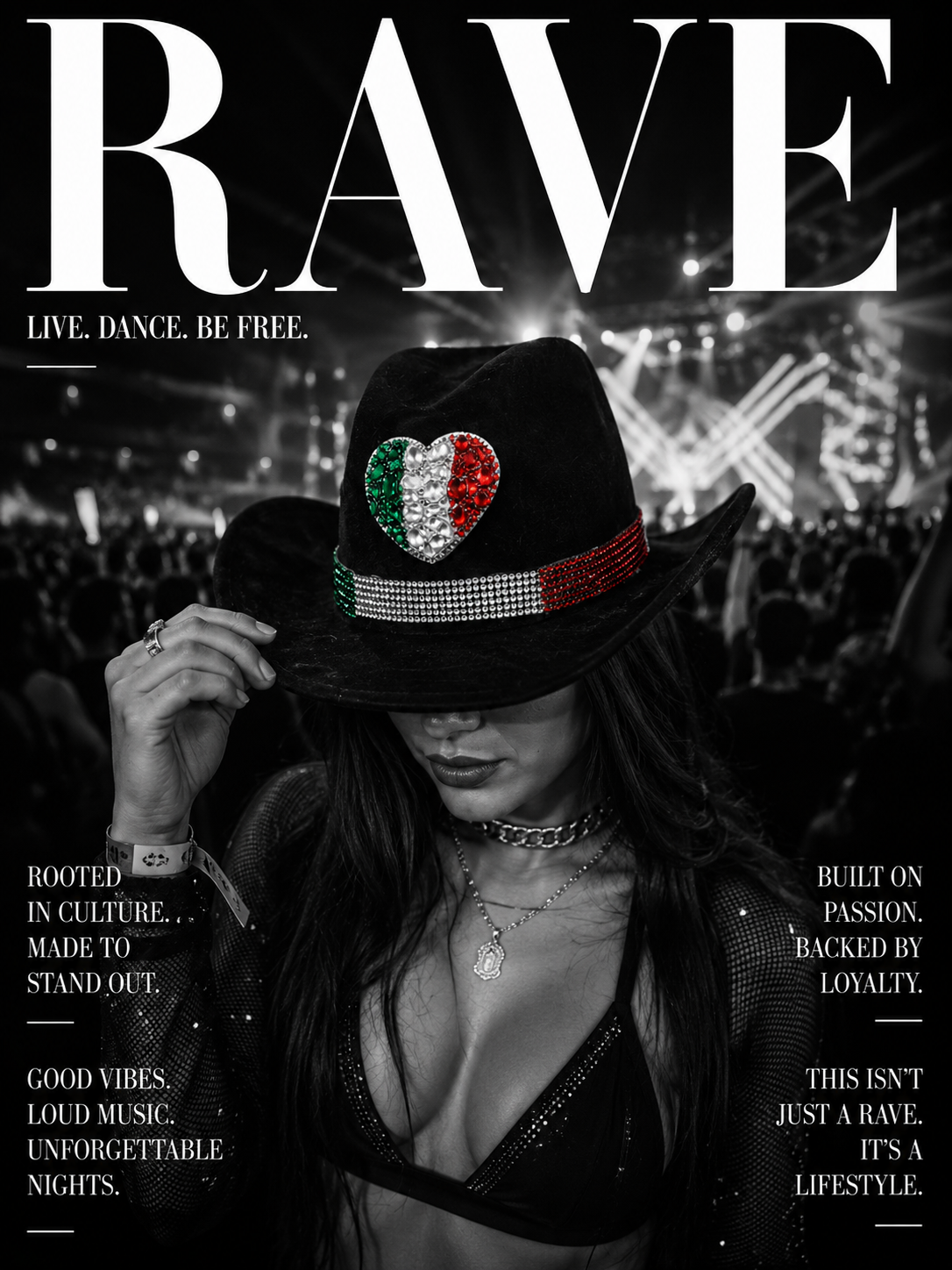MEXICO RHINESTONE COWBOY HAT
