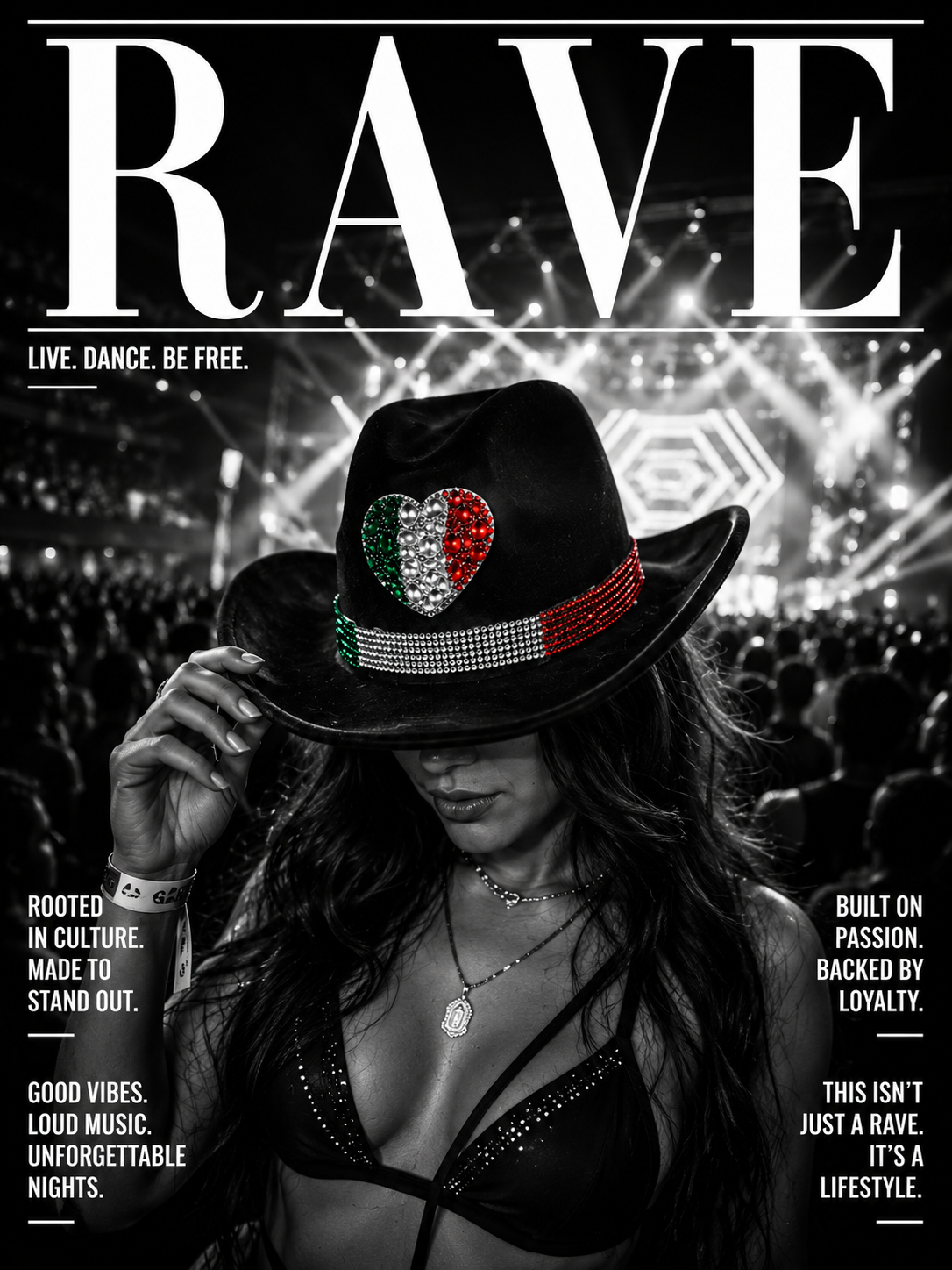 MEXICO RHINESTONE COWBOY HAT