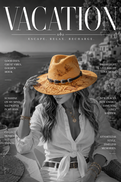 Golden Butterfly Fedora