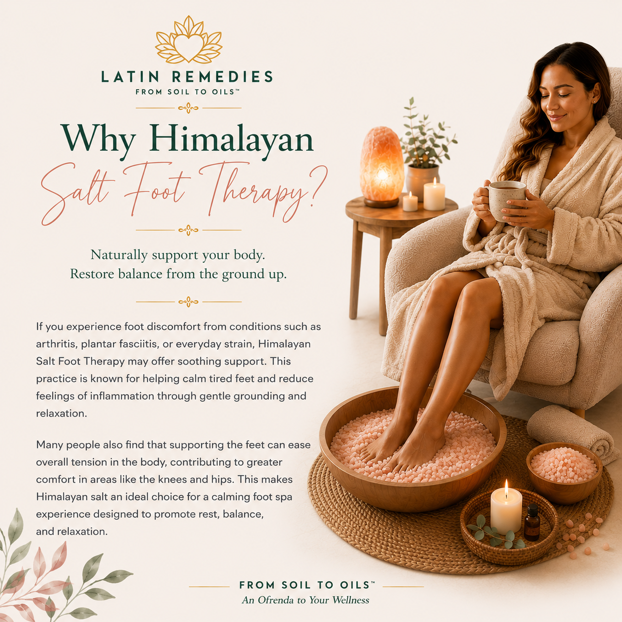 Mini Himalayan Salt- Foot Therapy