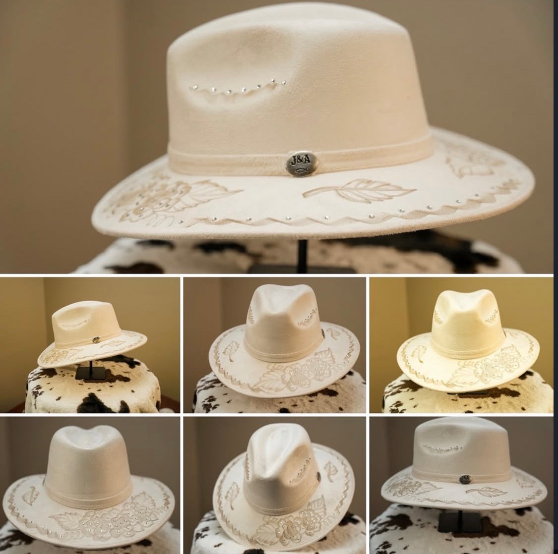 Ivory Fedora Hat