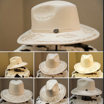 Ivory Fedora Hat