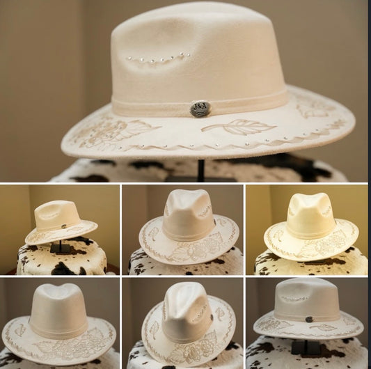Ivory Fedora Hat