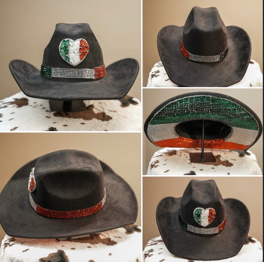 MEXICO RHINESTONE COWBOY HAT