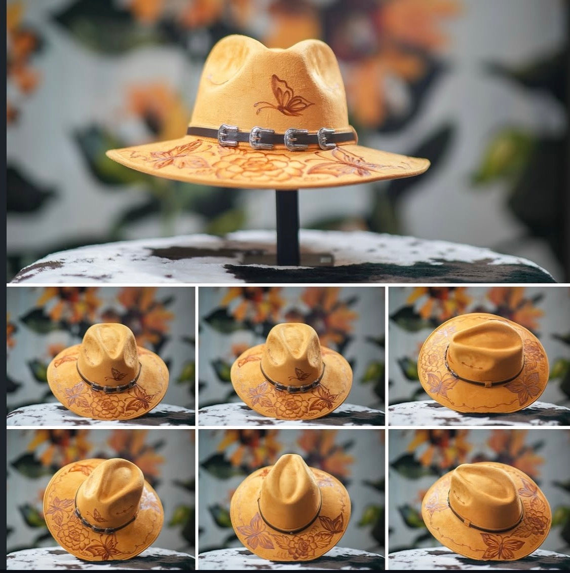 Golden Butterfly Fedora