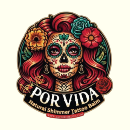 POR VIDA SHIMMER ROSE TATTOO BALM
